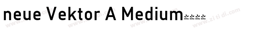 neue Vektor A Medium字体转换